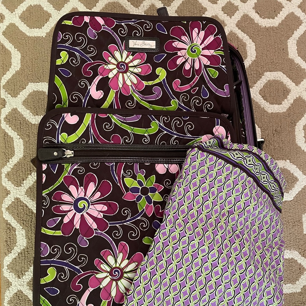 Vera Bradley Large Spinner - Purple Punch